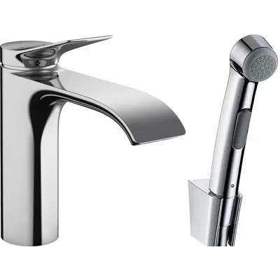 75210XXX Vivenis Single lever basin mixer with bidette hand shower and shower hose 160 cm