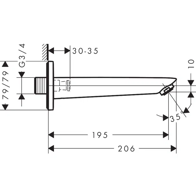 Logis Bath spout