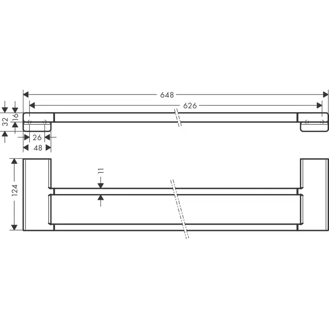 41743XXX AddStoris Doppelbadetuchhalter