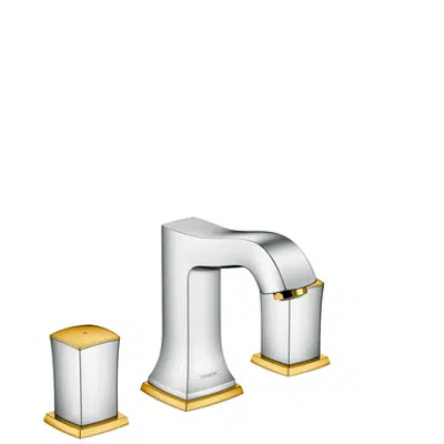 kép a termékről - Metropol Classic 3-hole basin mixer 110 with zero handles and pop-up waste set
