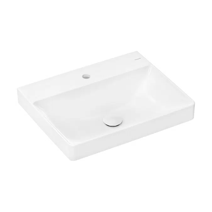 Xelu Q Washbasin 600/480 with tap hole without overflow, SmartClean