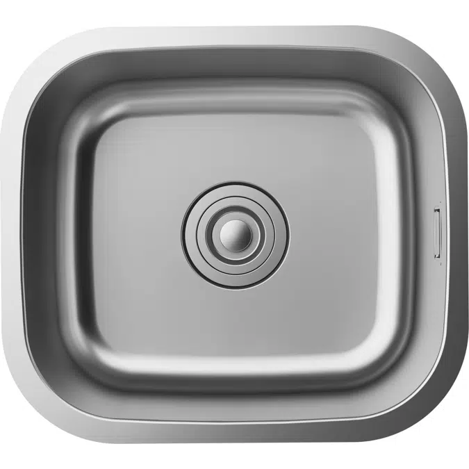BIM objects Free download! Undermount sink 400 incl. manual drain