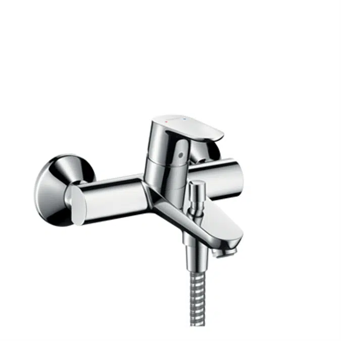 Focus Single lever bath mixer for exposed installation 31940007