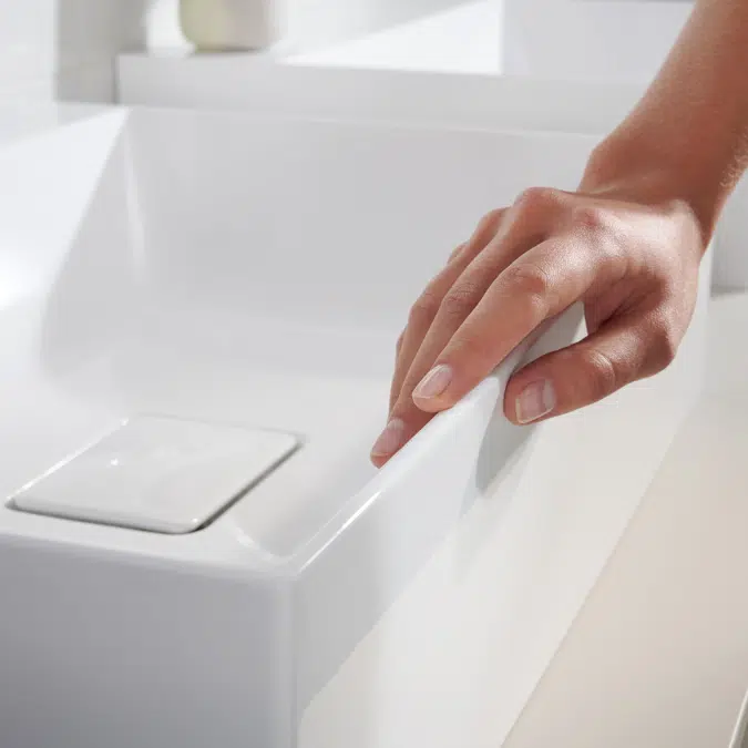 61113XXX Xevolos E Countertop basin ground 1200/480 with tap hole without overflow, SmartClean