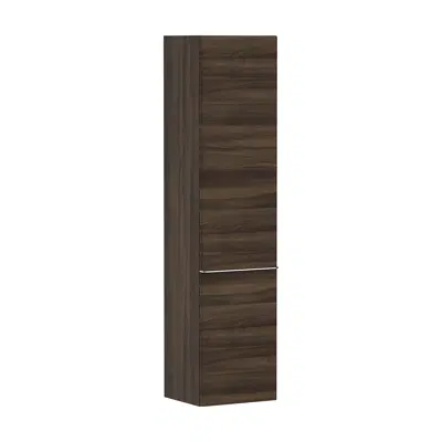 Image for Xelu Q Tall cabinet Dark Walnut 400/350, door hinge left
