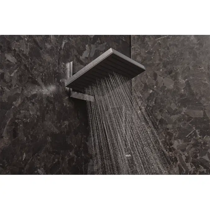 24350XXX Pulsify E Overhead shower 260 2jet with wall connector