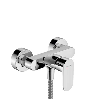Rebris S Single lever shower mixer for exposed installation