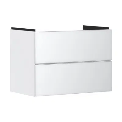 Image for 54178XXX Xevolos E Vanity unit Matt White 780/475 with 2 drawers for washbasin