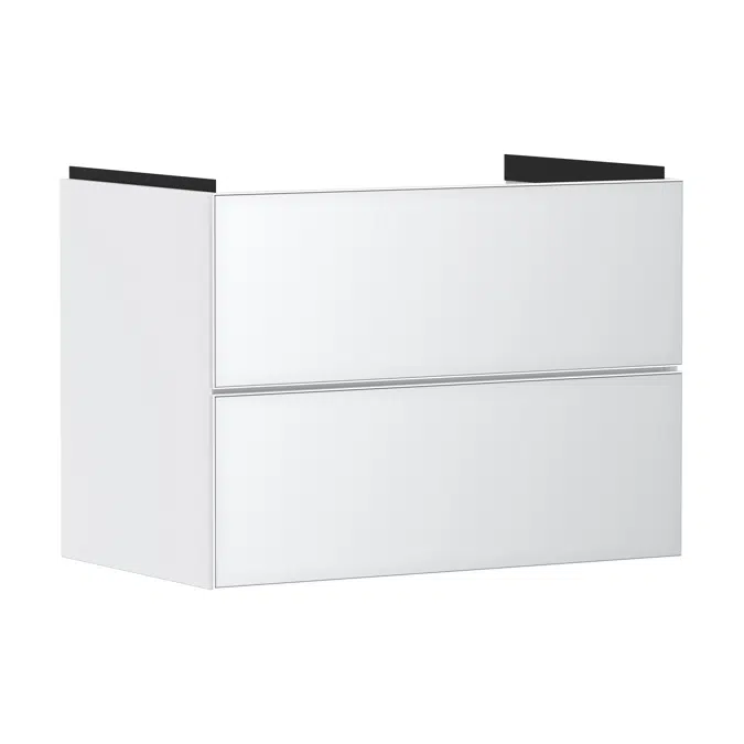 Xevolos E Vanity unit Matt White 780/475 with 2 drawers for washbasin