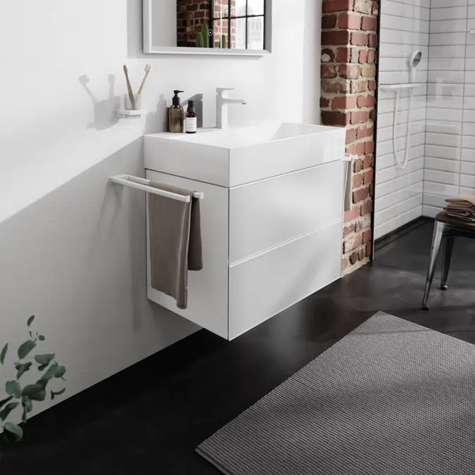 54178XXX Xevolos E Vanity unit Matt White 780/475 with 2 drawers for washbasin