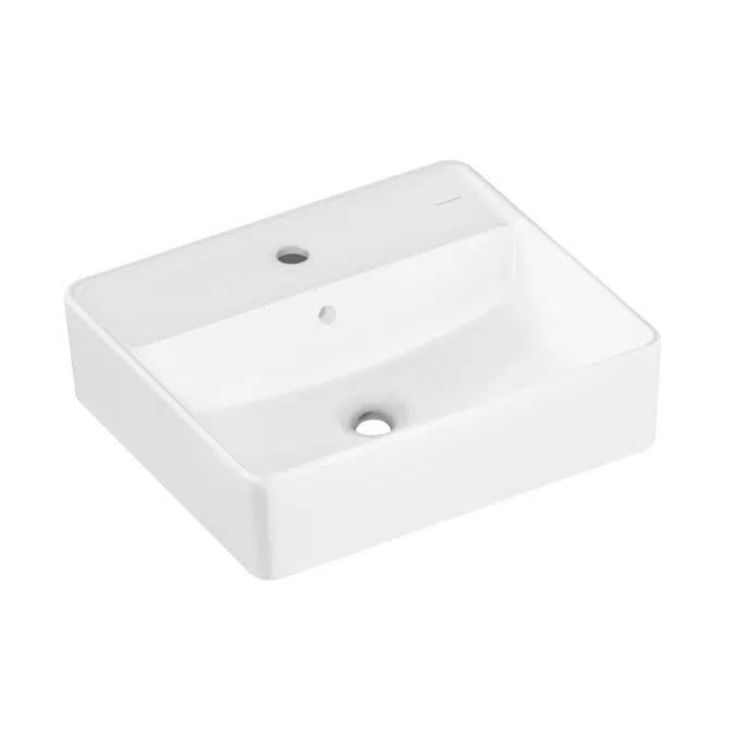 BIM objects Free download! LakeShore Q Wash bowl 500/440 with tap hole and without overflow