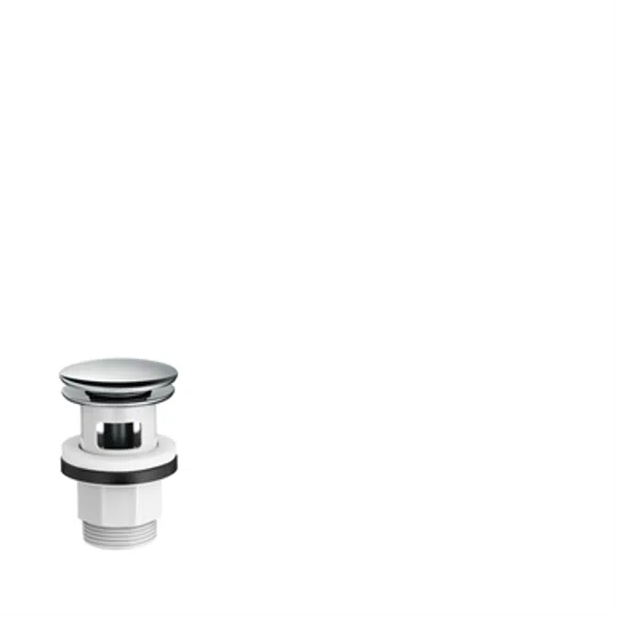Waste set push-open for basin and bidet mixers