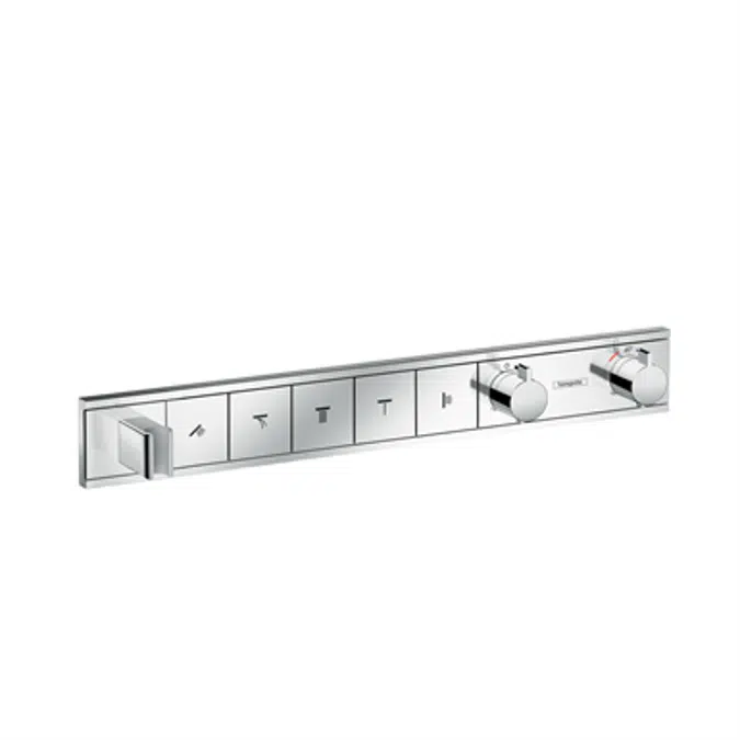 RainSelect Thermostat for concealed installation for 5 functions with integrated shower holder