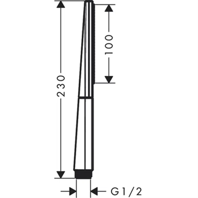 Rainfinity Baton hand shower 100 1jet 2 GPM