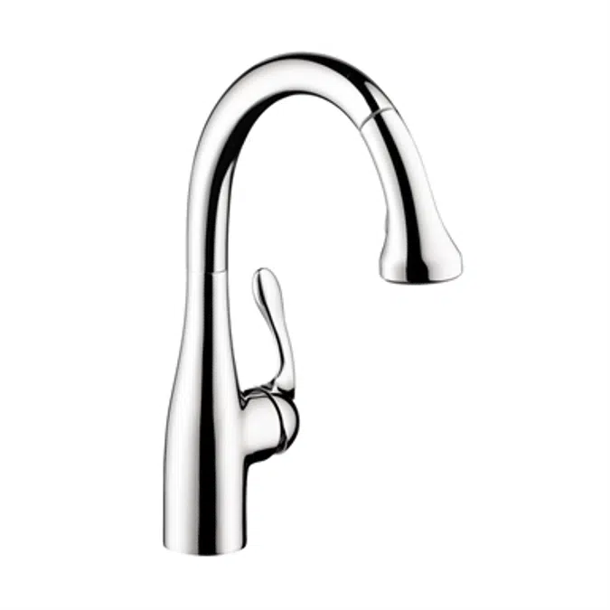 Allegro E Gourmet Single lever kitchen mixer 230 with pull-out spray 04066000