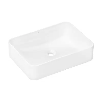 Xuniva Q Wash bowl 550/400 without tap hole and overflow, SmartClean图像