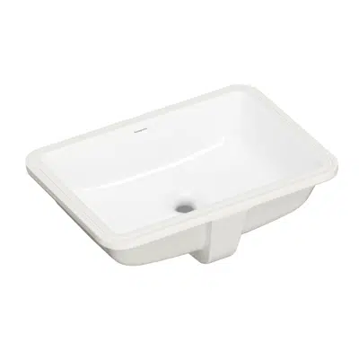 Image for LakeShore Q Under counter basin 500/350 without tap hole and with overflow, SmartClean