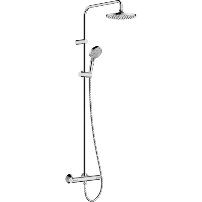 Vernis Blend Showerpipe 230 1jet Green with thermostat