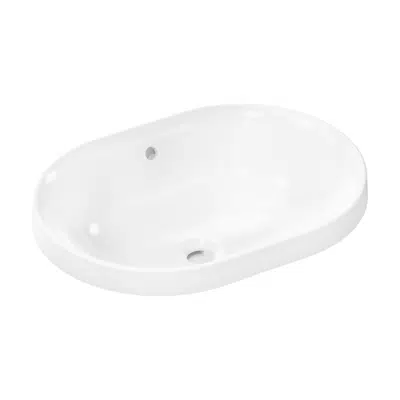 Image pour Xuniva U Above counter basin 550/400 without tap hole with overflow