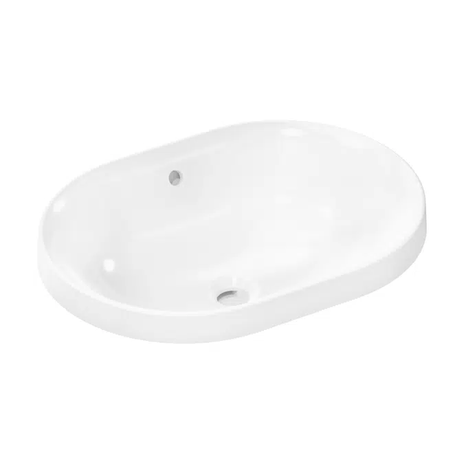 Xuniva U Above counter basin 550/400 without tap hole with overflow