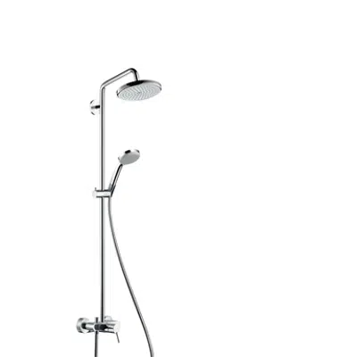 Croma Showerpipe 220 1jet with single lever mixer