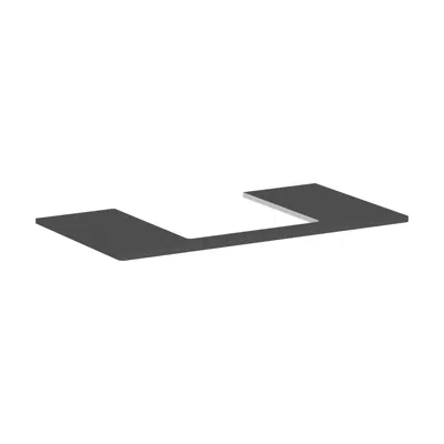 Image pour Xelu Q Console 980/550 with cutout in the middle for countertop basin ground 500/480