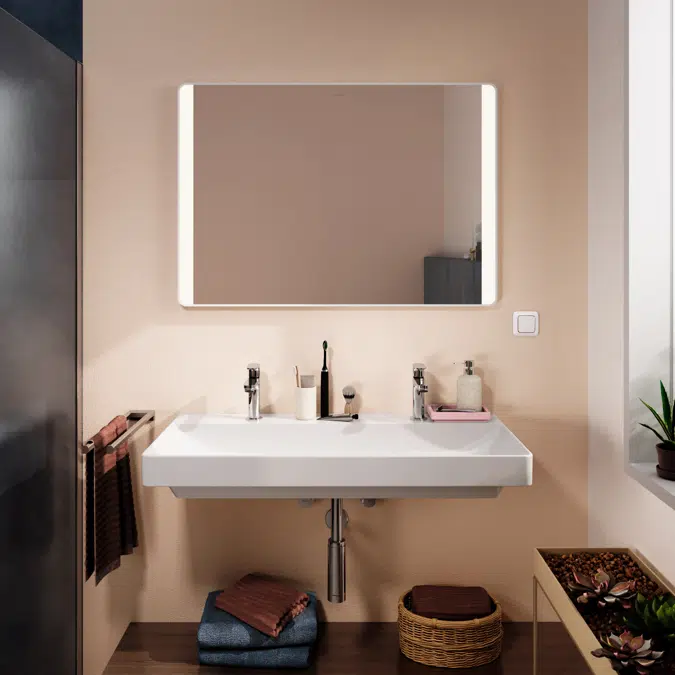 54964XXX Xarita Lite Q Mirror with lateral LED lights 1000/30 for wall switch
