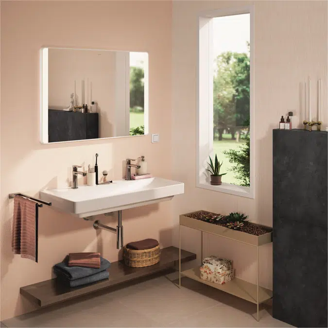 54964XXX Xarita Lite Q Mirror with lateral LED lights 1000/30 for wall switch