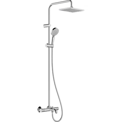 Vernis Shape Showerpipe 230 1jet with bath thermostat