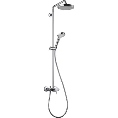 Croma Showerpipe 220 1jet EcoSmart 9 l/min with single lever mixer