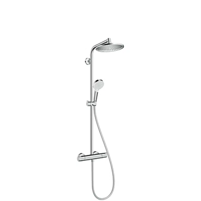 Crometta S Showerpipe 240 1jet EcoSmart 9 l/min with thermostat