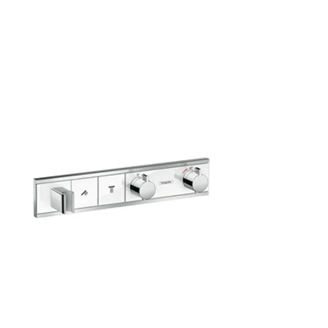 RainSelect Thermostat for concealed installation for 2 functions with integrated shower holder