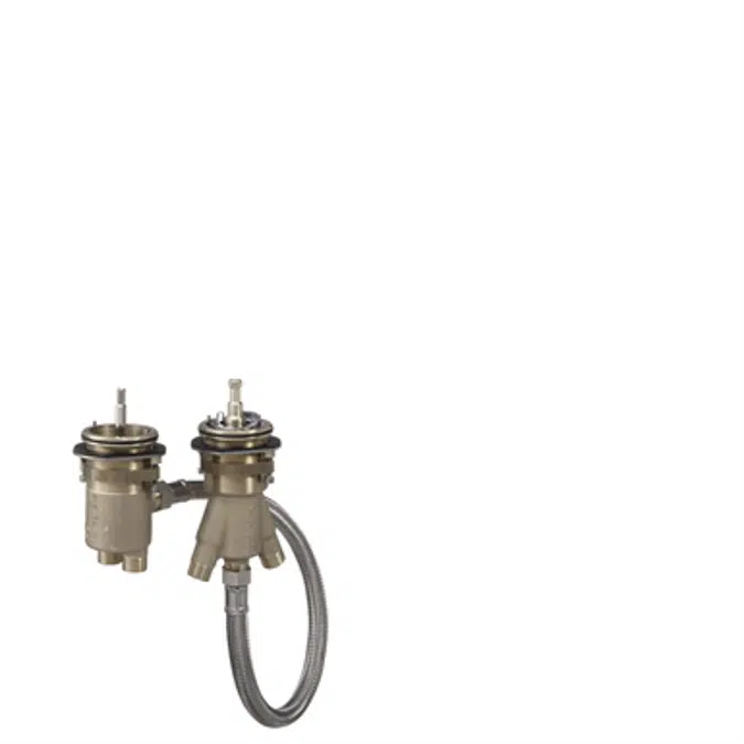 Basic set for 2-hole rim mounted thermostat