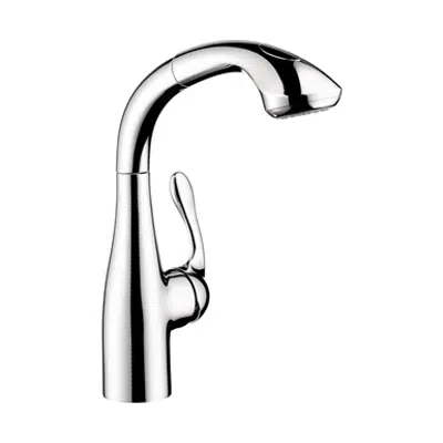 Image for Allegro E Single lever kitchen mixer 270 with pull-out spray 04067000