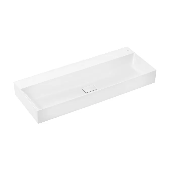 Xevolos E Washbasin 1200/480 without tap hole and overflow, SmartClean