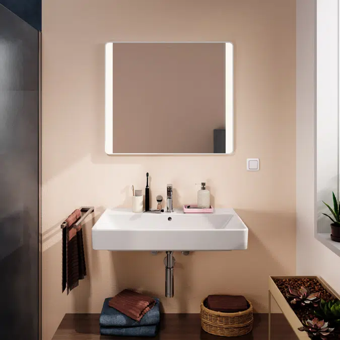 54963XXX Xarita Lite Q Mirror with lateral LED lights 800/30 for wall switch