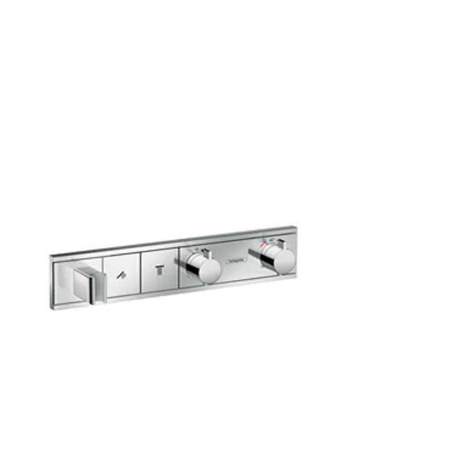 RainSelect Thermostat for concealed installation for 2 functions with integrated shower holder