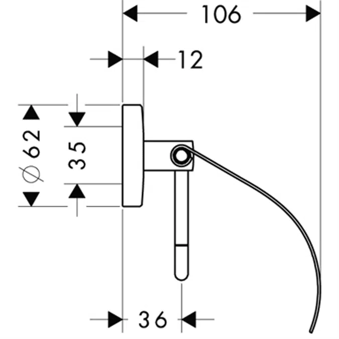 Logis Roll holder with cover