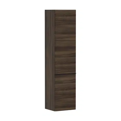 afbeelding voor Xelu Q Tall cabinet Dark Walnut 400/350, door hinge right