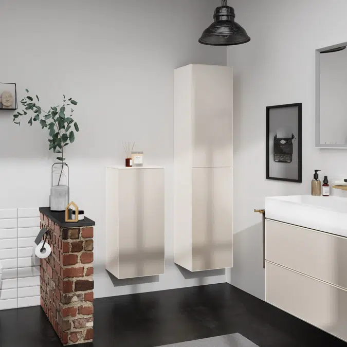 54219XXX Xevolos E Tall cabinet Sand Matt Beige 400/360, door hinge left
