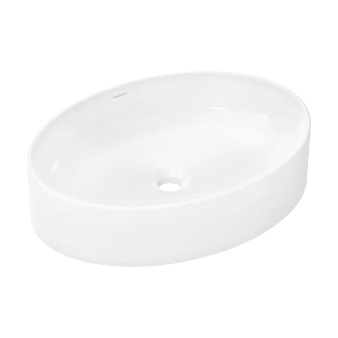 Xuniva D Wash bowl 550/400 without tap hole and overflow, SmartClean