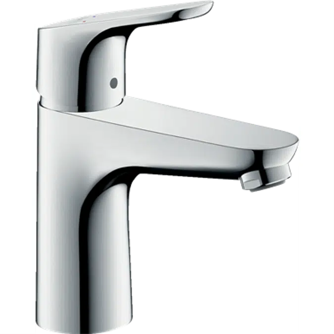 Focus Single lever basin mixer 100 with pop-up waste set
