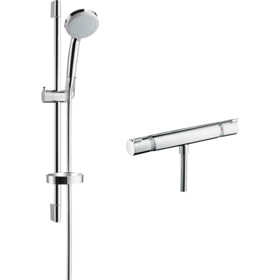 bild för Croma 100 Shower system for exposed installation Vario EcoSmart with Ecostat Comfort thermostat and shower bar 65 cm Nordic-DZR