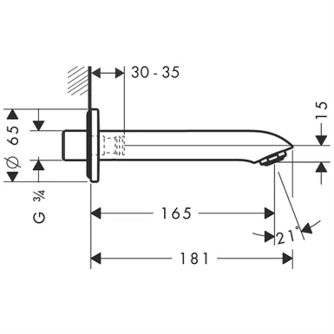Metris Bath spout