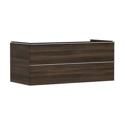 Зображення для Xelu Q Vanity unit Dark Walnut 1180/550 with 2 drawers for consoles with bowl