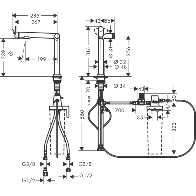 Aqittura M91 FilterSystem 240, 1jet