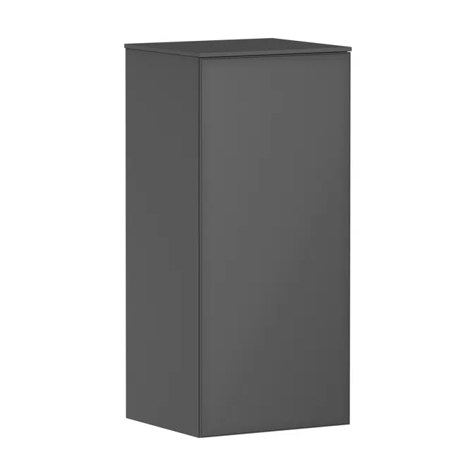 Xevolos E Mid-height cabinet Slate Matt Grey 400/360, door hinge left