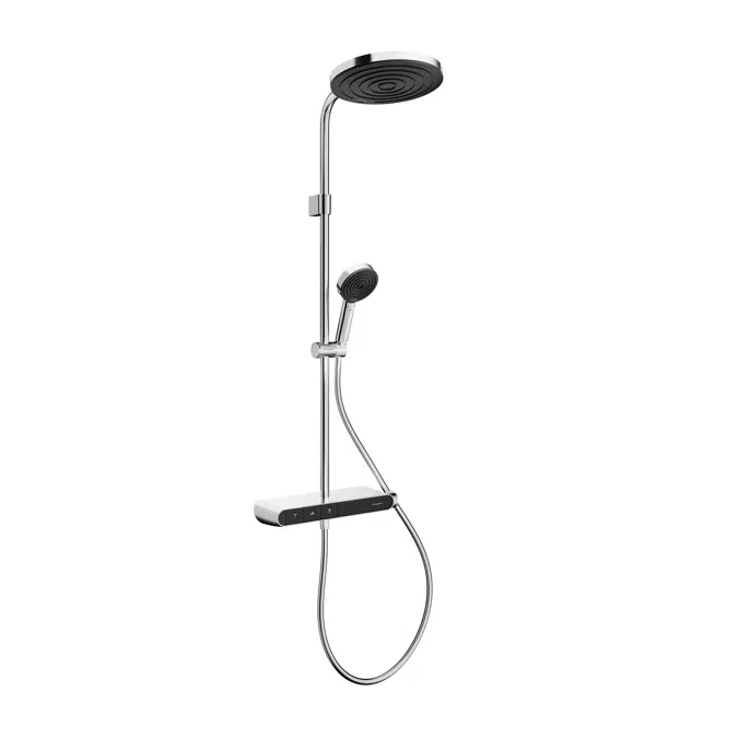 Pulsify S Showerpipe 260 1jet with bath thermostat ShowerTablet 360