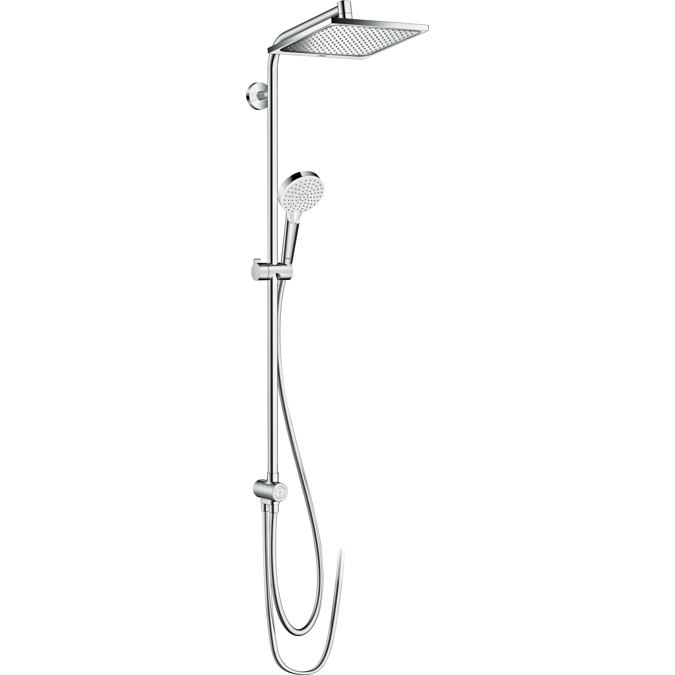 BIM objects - Free download! Crometta E Showerpipe 240 1jet Green Reno ...
