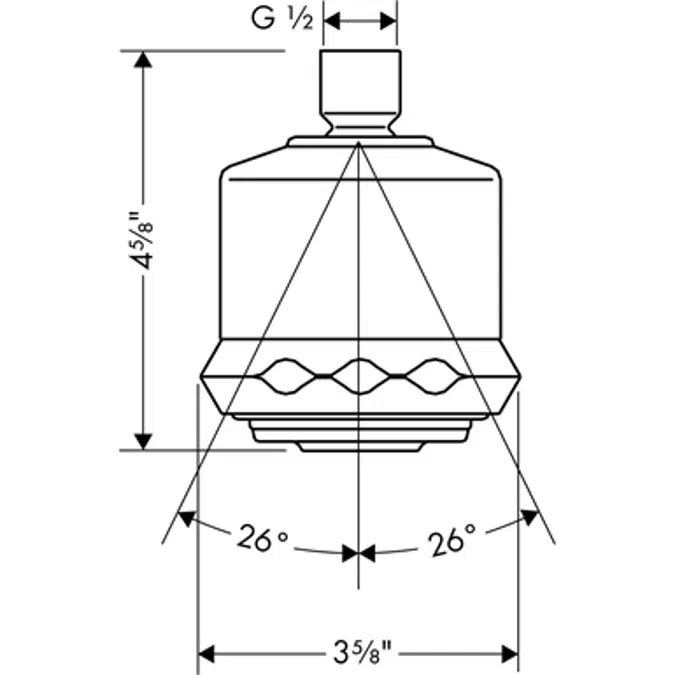 Clubmaster Overhead shower 3jet 2.5 GPM